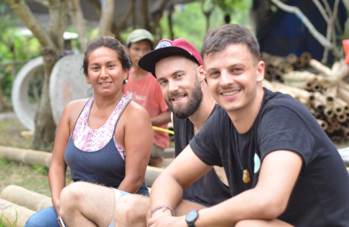 group of bamboo students
