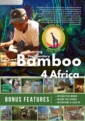 Documentary Cover Mock-up for the Bamboo 4-Africa training DVD/downloadable file which is a crowdfunding for the training program